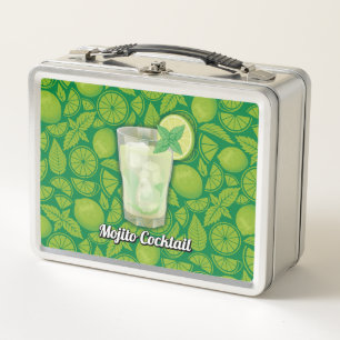 Mojito Cocktail Metal Lunch Box