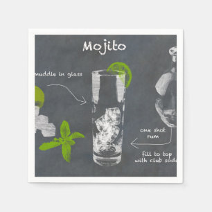 Mojito Cocktail Napkin