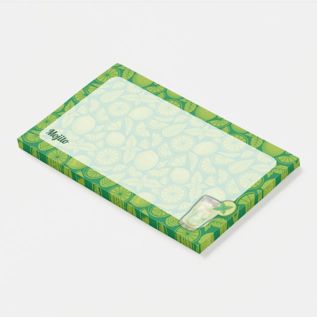 Mojito Cocktail Post-it Notes (Angled)