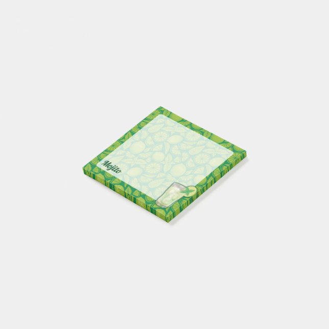 Mojito Cocktail Post-it Notes (Angled)