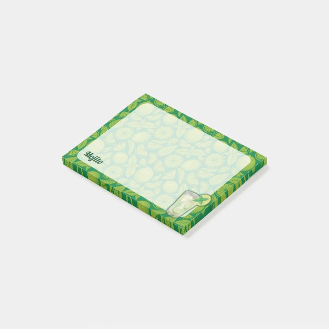 Mojito Cocktail Post-it Notes (Angled)