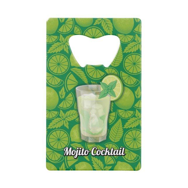 Mojito Credit Card Bottle Opener (Front)