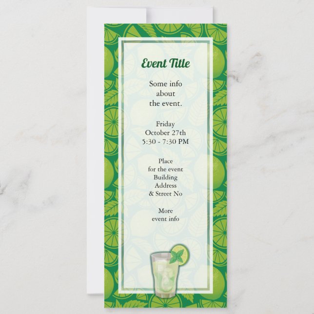 Mojito Invitation (Back)