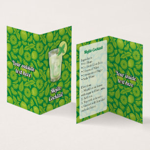 Mojito Recipe Business Card