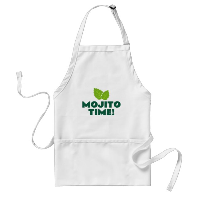 Mojito Time fun cocktail party apron for barkeeper (Front)