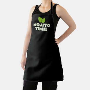 Mojito Time fun cocktail party apron for bartender