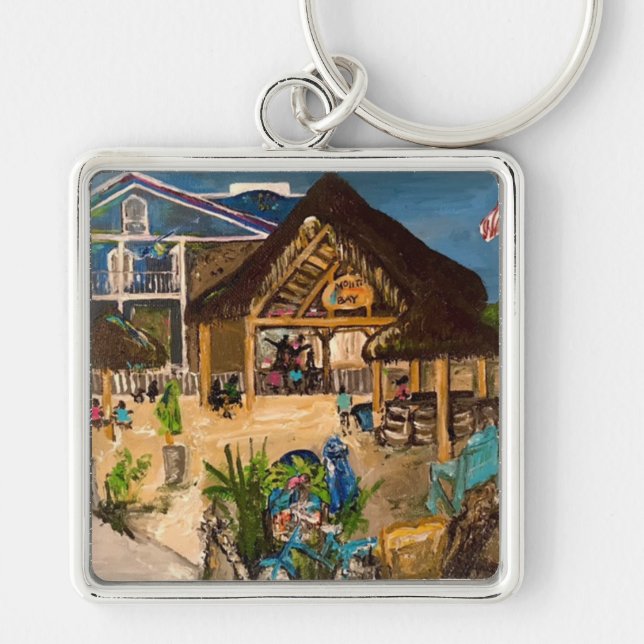 "Mojito's at Dusk" By Willowcatdesign  Keychain (Front)