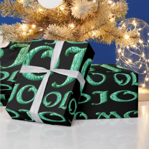Mojo black matte wrapping paper