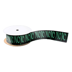 Mojo black ribbon satin ribbon