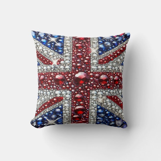 MoJo Coussin avec design aux couleurs britanniques (Recto)