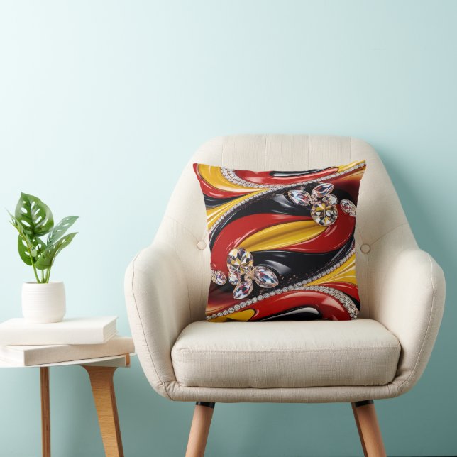 MoJo Coussin avec design de couleurs belges (Chaise)