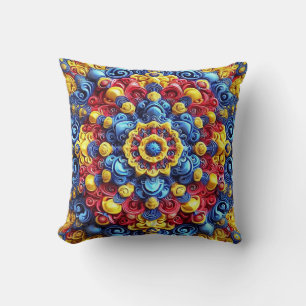 MoJo Coussin avec design de couleurs roumaines