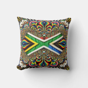 MoJo Coussin avec design de couleurs sud-africaine