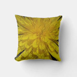 MoJo Dekokissen gelbe Blüte Throw Pillow