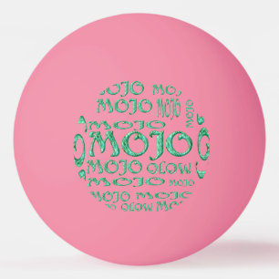 Mojo green magic orange glow 1-star ping pong ball