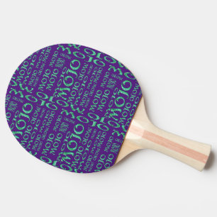 Mojo green magic purple ping pong paddle 2 sided