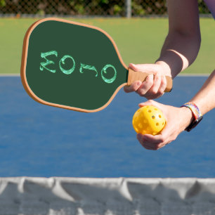 Mojo green n tan pickleball paddle carbon
