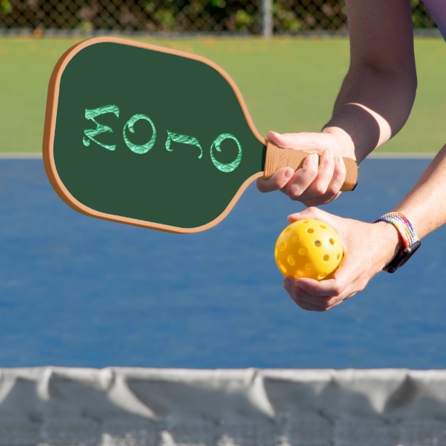Mojo green n tan pickleball paddle carbon (Insitu)