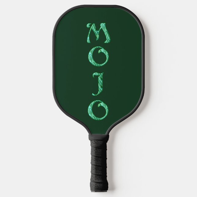 Mojo green pickleball paddle (Front)