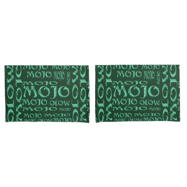 Mojo green pillowcases (Front-Set)