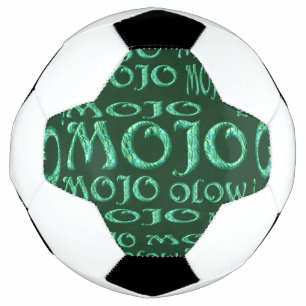 Mojo green soccer ball