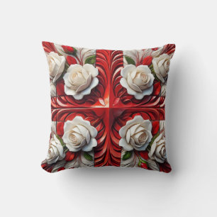  MoJo Pillow with English Roses Design