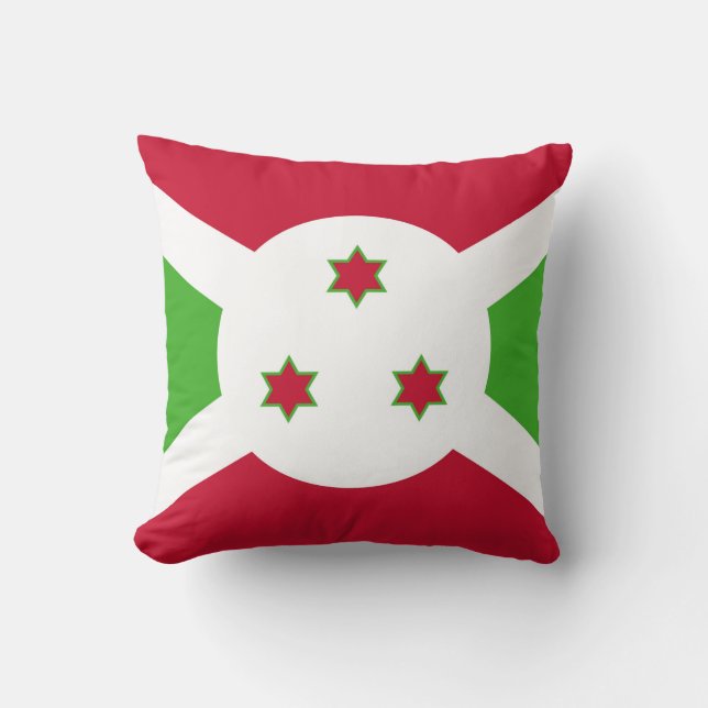  MoJo Pillow with flag of Burundi (Front)