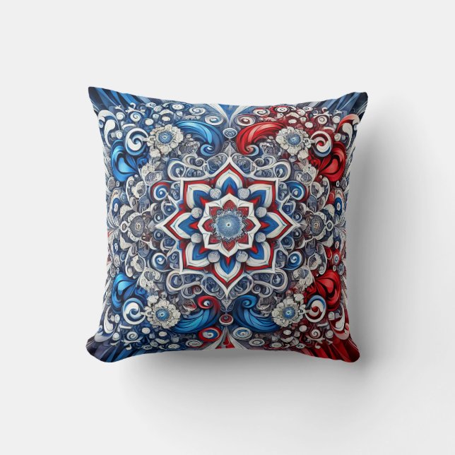  MoJo Pillow with French Colours Design (Front)