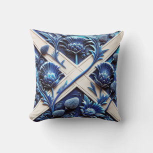 MoJo Pillow with Scottish Thistles Design