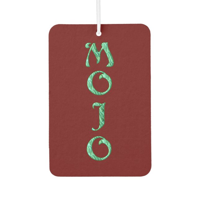 Mojo red car air freshener (Front)
