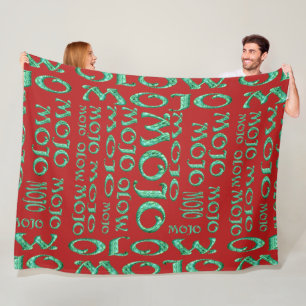 Mojo red fleece blanket