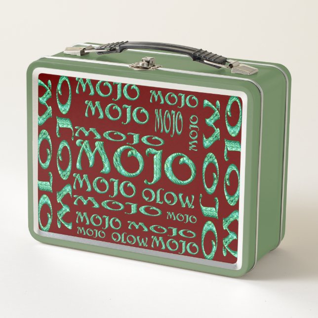  Mojo red green lunchbox (Front)