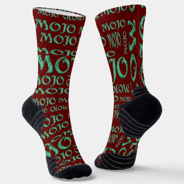 Mojo red high performance socks (Angled)