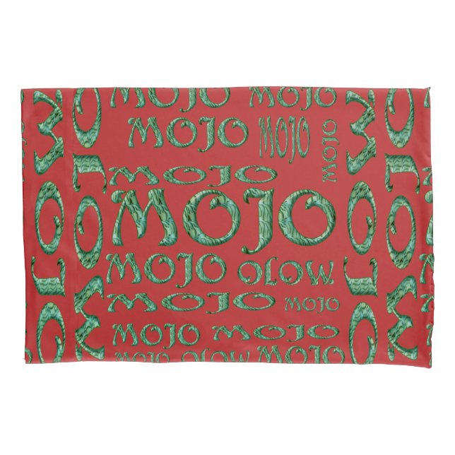 Mojo red pillowcase (Front)