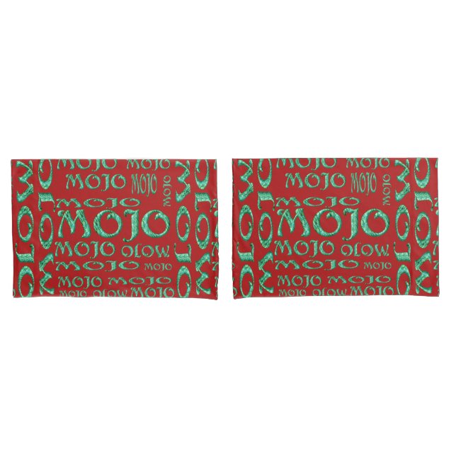 Mojo red pillowcases (Front-Set)