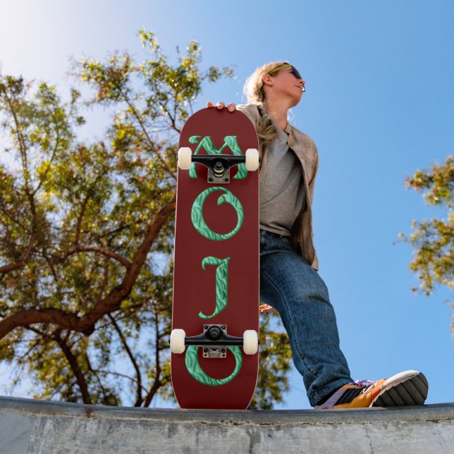 Mojo red skateboard (Outdoor 1)