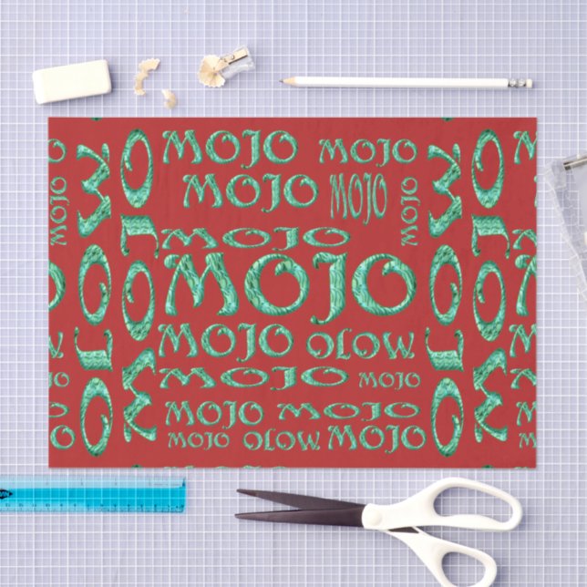 Mojo red tissue paper (Craft)