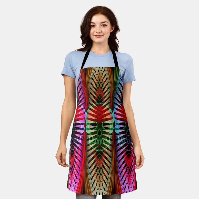 Mojo Skull All-Over Print Apron (Worn)