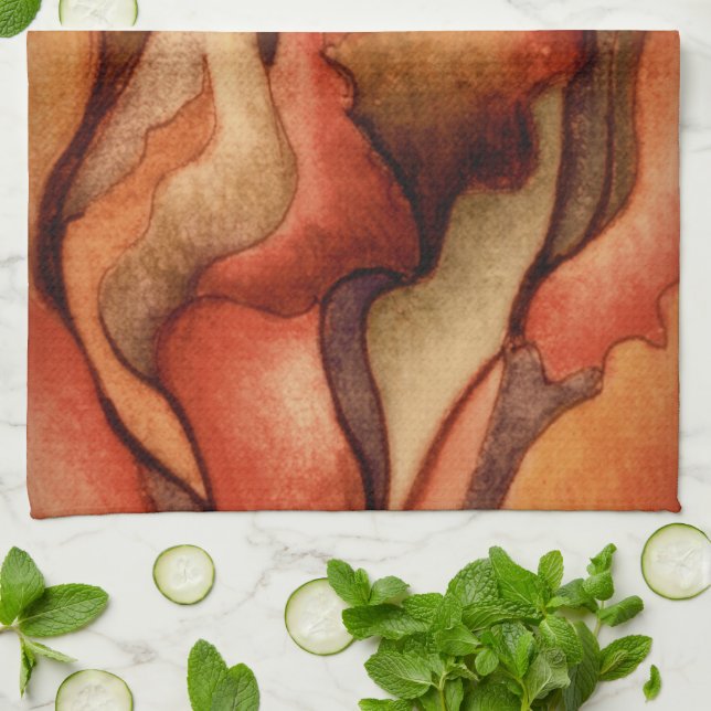 MoJo towels- Sonoran Desert Sunset Kitchen Towel (Folded)