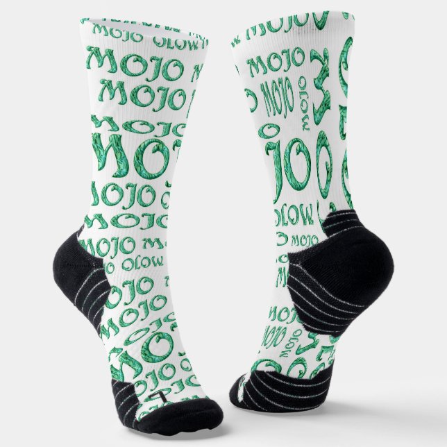 Mojo white high performance socks (Angled)