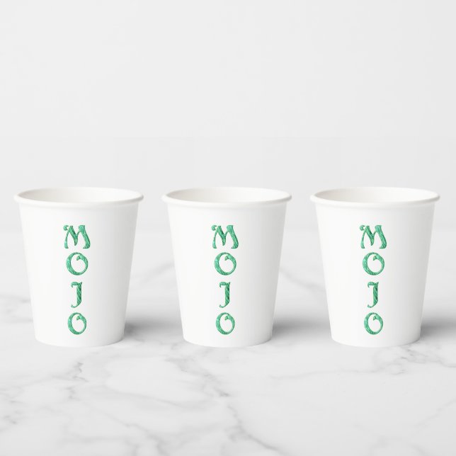 Mojo white paper cups (Multi)