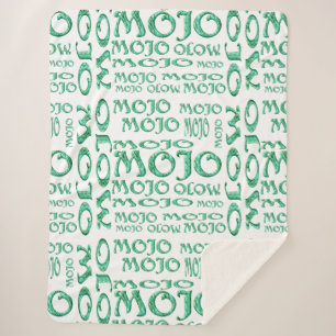 Mojo white sherpa blanket