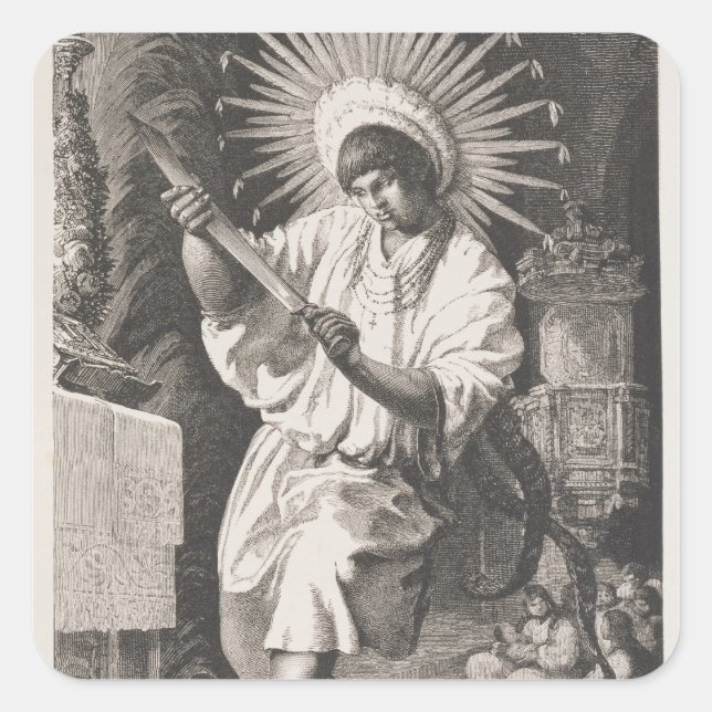 Mojos Indian Square Sticker (Front)