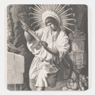 Mojos Indian Square Sticker