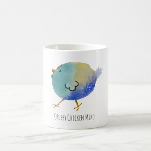 Mok, Chubby Chicken Miko, colorfull, funny, bird Coffee Mug