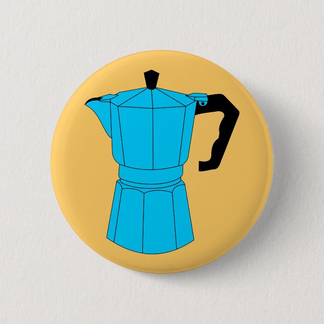 Moka Espresso Coffee Pot 2 Inch Round Button (Front)