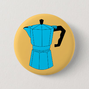 Moka Espresso Coffee Pot 2 Inch Round Button