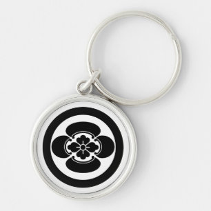 Mokko in a circle keychain