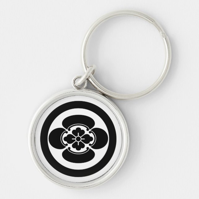 Mokko in a circle keychain (Front)