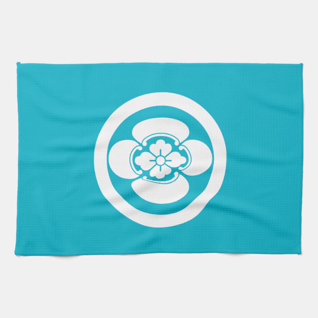 Mokko in a circle kitchen towel (Horizontal)
